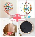 Bamboe ring Borduurring Flowerhoop met stelschroef 30 cm /stuk Bamboo bloemenring
