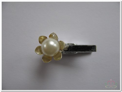 Flowerclip Metal Pearl Parelbloem knijpertjes 24st Bloemenknijpertje