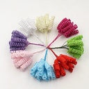 foam Curly Stamen Bacca pick Creme 12/bundel voor corsages en inpakken