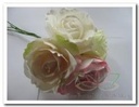 foamrose Sophie Cremepeach-Groen 14 cm /stuk foamrose Sophie