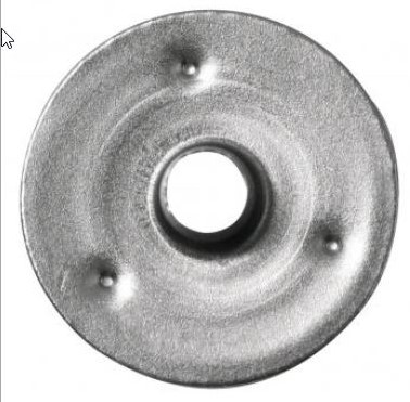 Metalen plaatjes voor lonten, 15 mm ø, zakje à 50 st om ZELF kleine Olielampjes te maken