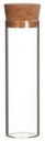 Reageerbuisjes glas 10cm d.3cm Met KURK doos 12st Pipet voor geschenken zijn LEEG