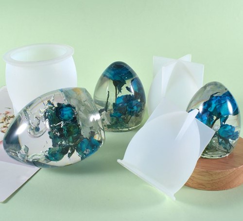 Siliconenmal Eivorm M 60mm / per stuk voor Epoxy Resin, Zeep, Kaarsen excl decoraties