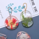 Siliconenmal ROND voor sieraden of sleutelhanger / st voor Epoxy Resin