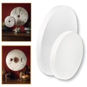 Styropor schijf 50 cm diameter met vierkant gat Piepschuim molensteen ca. 7cm
