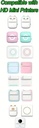 Thermische labelsBlanco Stickers voor Labelprinters 57mm breed ROZE/rol 
