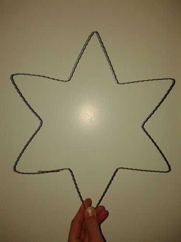 Draadframe ster 30 cm