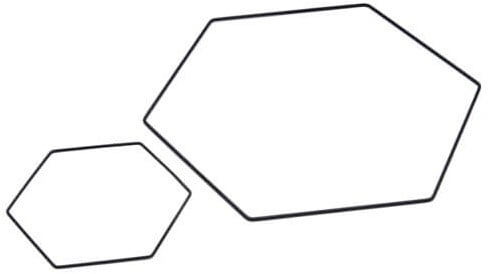 Metalen Frame Hexagon 20 cm hangend