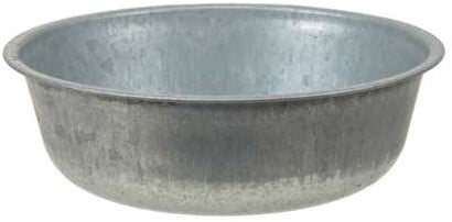 Zink Schaal Onderbord 22x7 cm