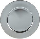 Onderbord Groot Rond Zilver 40 cm