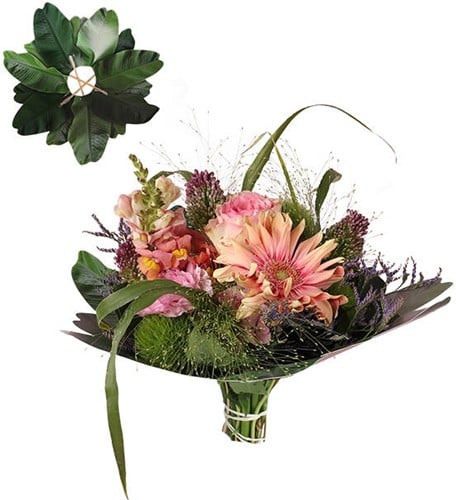 Boekethouder Aspidistrablad Groen Ø32 cm