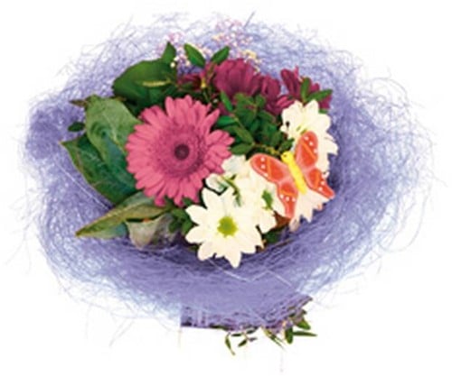 Boekethouder Sisal Lila 25 cm