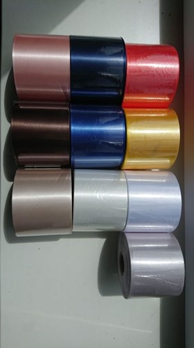 Bedrukt lint Bruin met Metallic Gouden opdruk 45 mm 50 cm