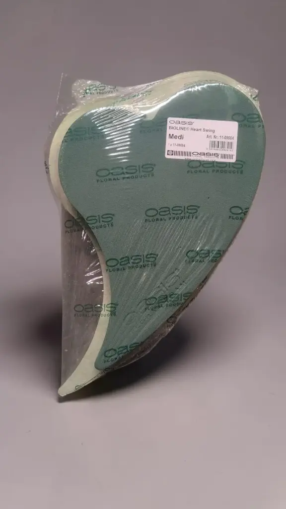 OASIS® Bioline Medi Swing Hart 39 × 23 × 4,6 cm oase voor verse bloemen