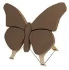 OASIS® Bioline Bio Vlinder Butterfly 56 × 40 cm met staander biologisch afbreekbaar oase voor verse bloemen