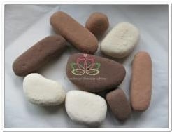 Oasis® Rainbow Pebbles 9 stuks Aardetinten XL gekleurd steekschuim