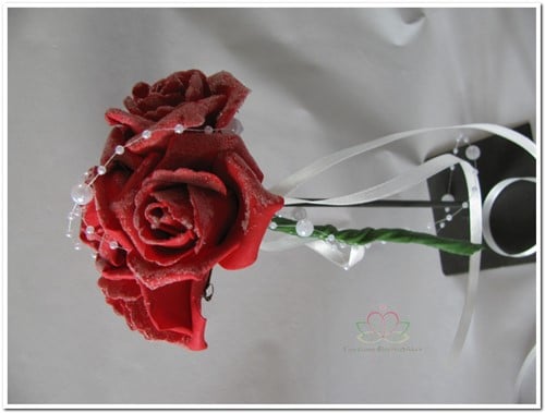 Bruidsmeisjesboeketje Emilia Rood BMB11 
