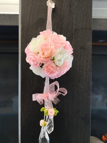 Bloemenbal Pomander RoseBall Bruidsmeisje BeautyPink - Softpink+White