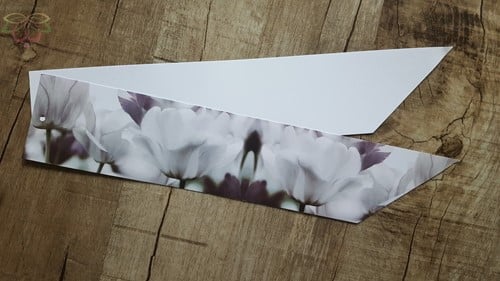 Rouwkaart 460*90mm voor rouwstuk Bloemen BLANCO Rouwkaart