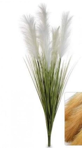 Gynerium Pluimen Wit Kunstbloem 100 cm per stuk