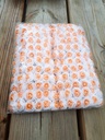 Mini Foam Roos met Tule Wit Oranje Hart 2 cm Bulk Pak 144 stuks