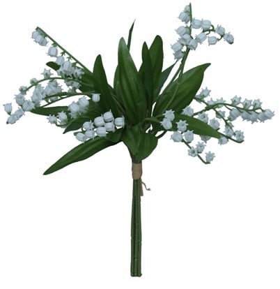 Lelietje van Dalen White Zijdenbloem Bundel 36 cm
