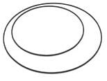 Metalen ring Goud gelakt 50 cm per stuk