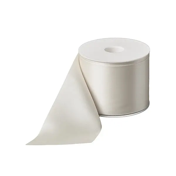 Dubbelsatijn Creative Ribbon Natur Stevig voor lintprinters 75 mm x 25 m