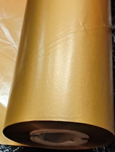 Inkt voor lintprinters Transferfilm Mat Goud wax-resin 50 m x 57 mm Kleine kern