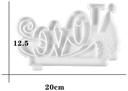 Siliconenmal Bordje Love Epoxy resin 16 cm per stuk