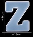 Siliconenmal Letter Z voor Epoxy resin, zeep en kaarsen 16 cm per stuk