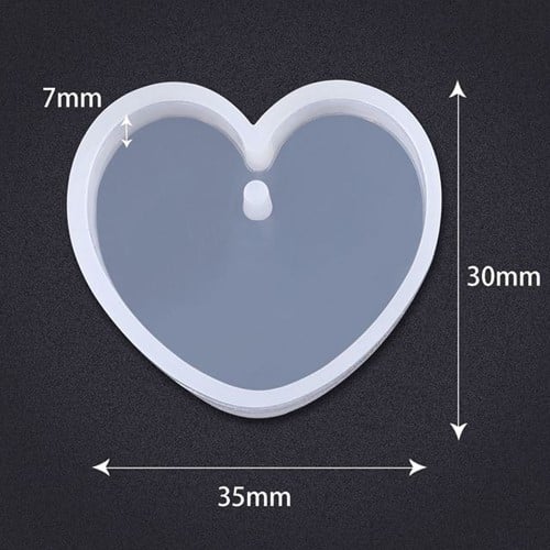 Siliconenmal Hartvorm voor sieraden of sleutelhanger Epoxy resin 16 cm per stuk