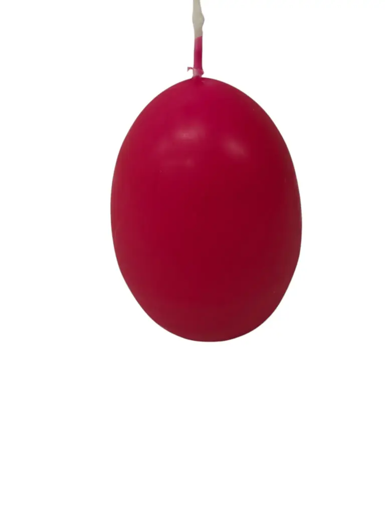 Eikaars Eierkaarsen Fuchsia 65x45 mm per stuk    