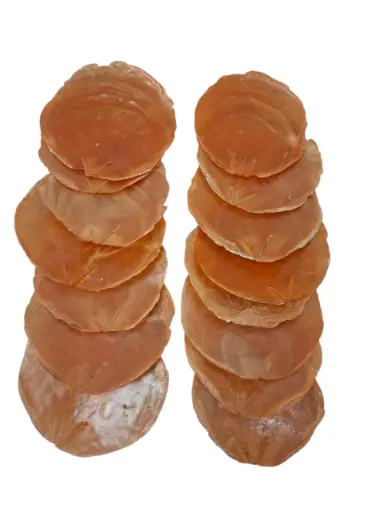 [A-010029] Capiz Camar schelpen Oranje-Goud 250 gram