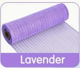 [A-027323] Decomesh Metallic Lavendel 26 cm rol 9 meter voor kransen en inpakken