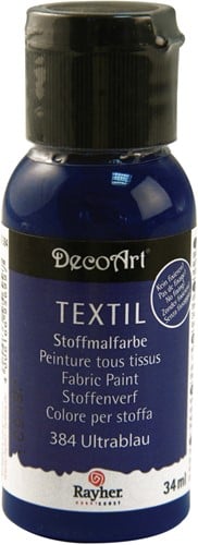 [A-014126] Textielverf Stoffenverf Ultramarijn 34 ml