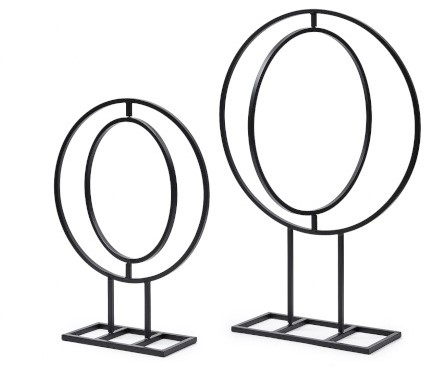 [A-014155] Metalen frame Rond op voet 50x38 cm