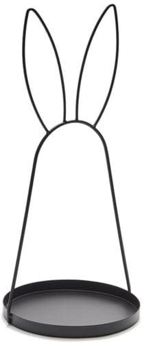 [A-027510] Dienblad metalen frame Haas Konijn Bunny Ear 50 cm hoog Ø25 cm