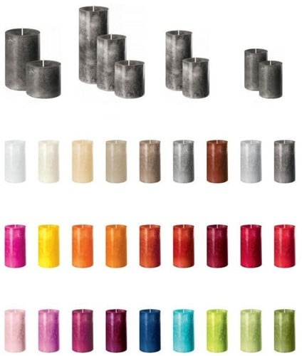 [A-014542] Trendkaars Kaars Zelfdovend Stein Bruin 180x70 mm per stuk