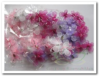 [A-008608] Vlindertjes Mix Pastel 2,5 cm ca. 400 stuks