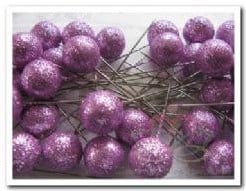 [A-007327] Glitterspelden Fuchsia Lila 537 17 mm doosje 36 stuks