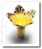 [A-008418] Pin Deco Iris Pimp de Parel Goud 25 mm 20 st doosje
