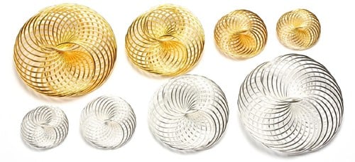 [A-008430] Draad Wielen Cirkels 1375-21 Zilver 45 mm