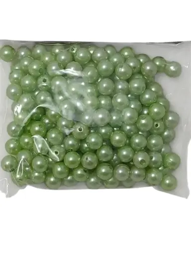 [A-018296] Parels rijgparels 01 Lime Appelgroen 8 mm