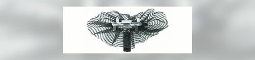 [A-016251] Polscorsage Tule Jazz Swirl Black Elastisch per stuk 