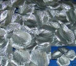 [A-007275] Blad Zijden blaadjes rozenblaadjes Zilver per pakje