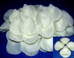 [A-012052] Blad Zijden blaadjes rozenblaadjes Ivory ca. 100 stuks