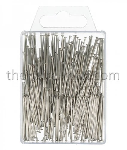 [A-023341] Steeknaalden etalagespeld kopspeld Zilver 30 mm 350 st midi verpakking