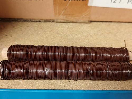 [A-001179] Binddraad wikkeldraad koperkleurig 100 gram 
