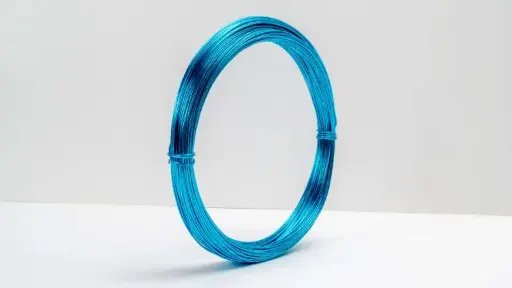 [A-007308] Aluminiumdraad 0251 Turquoise 1 mm rol 60 meter